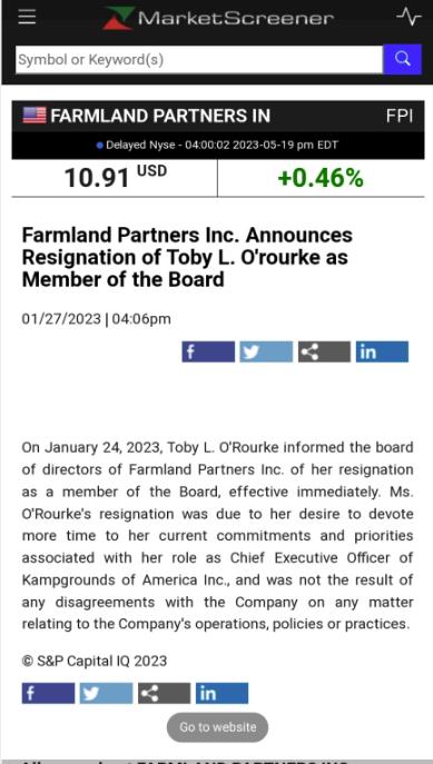 Toby O'Rourke resignation article thumbnail