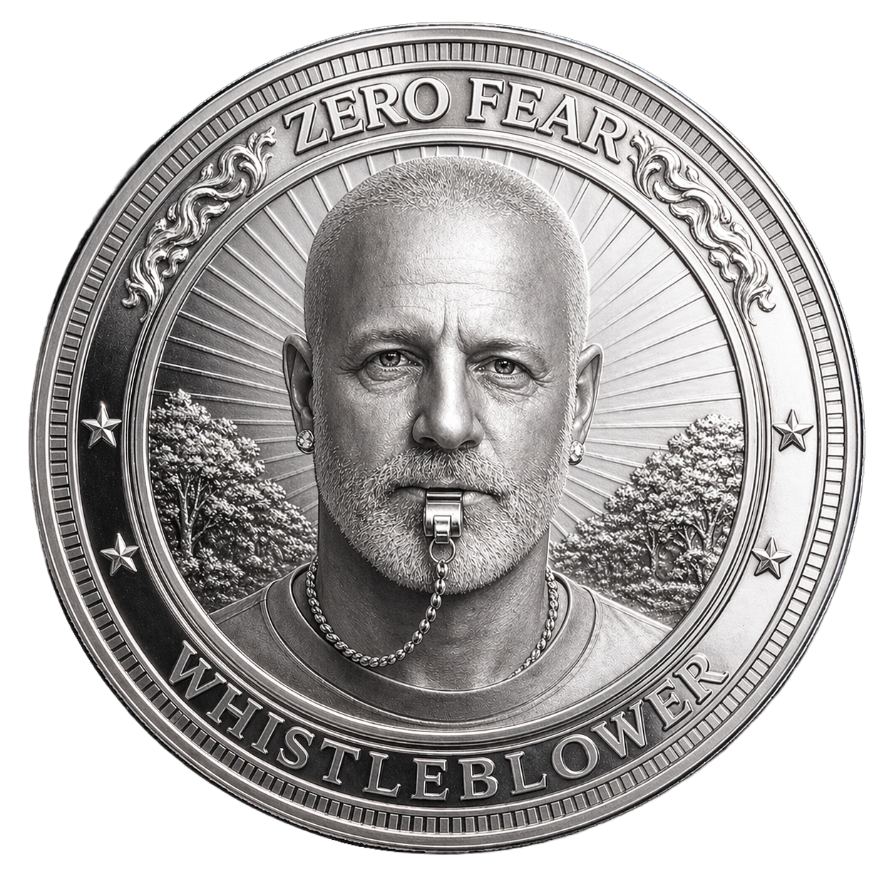 Zero Fear Whistleblower logo with scales of justice